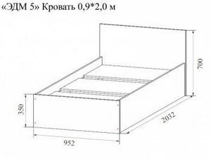 Спальный гарнитур Эдем-5 с угловым шкафом в Челябинске - cheliabinsk.ok-mebel.com | фото 5