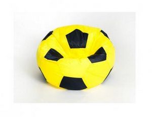Кресло-мешок Мяч малый желто-черное в Челябинске - cheliabinsk.ok-mebel.com | фото 1