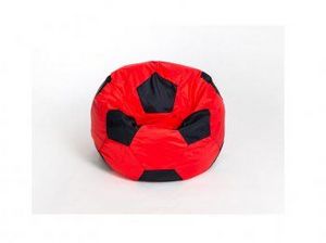 Кресло-мешок Мяч малый красно-черное в Челябинске - cheliabinsk.ok-mebel.com | фото 1