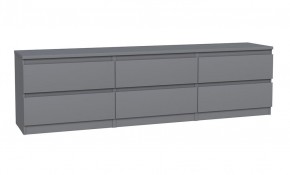 2.03.03.110.4 КАСТОР тумба 6 ящиков RU серая в Челябинске - cheliabinsk.ok-mebel.com | фото