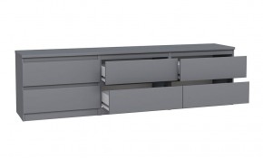 2.03.03.110.4 КАСТОР тумба 6 ящиков RU серая в Челябинске - cheliabinsk.ok-mebel.com | фото 3