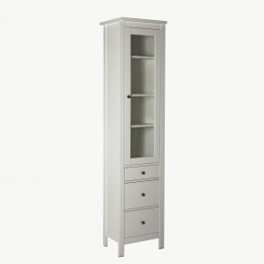 2.08.07.120.1 САГА шкаф с витриной 50 белый RU в Челябинске - cheliabinsk.ok-mebel.com | фото 2