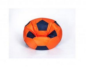 Кресло-мешок Мяч малый оранжево-черное в Челябинске - cheliabinsk.ok-mebel.com | фото 1