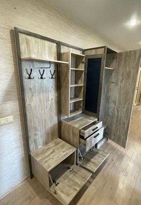 АМЕЛИ Прихожая (Дуб Юкон/Бетон темный) в Челябинске - cheliabinsk.ok-mebel.com | фото 3