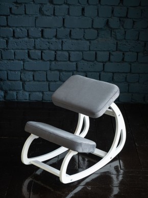 Балансирующий коленный стул Конёк Горбунёк (Белый) в Челябинске - cheliabinsk.ok-mebel.com | фото 3