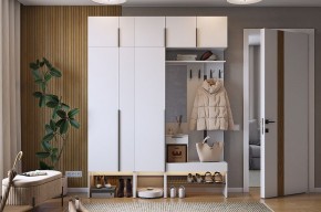 БАСКО Прихожая К9 (белое дерево) в Челябинске - cheliabinsk.ok-mebel.com | фото