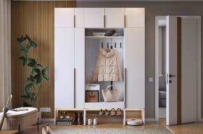 БАСКО Прихожая К9 (белое дерево) в Челябинске - cheliabinsk.ok-mebel.com | фото 2