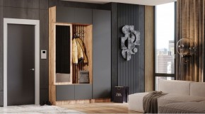 БАВАРИЯ Прихожая (дуб вотан/графит) в Челябинске - cheliabinsk.ok-mebel.com | фото