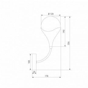 Бра Eurosvet Calyx 60168/1 латунь в Челябинске - cheliabinsk.ok-mebel.com | фото 3