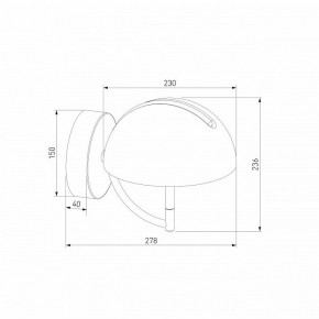 Бра Eurosvet Emisfero 50083/1 LED золото в Челябинске - cheliabinsk.ok-mebel.com | фото 3