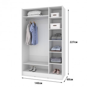 БРАУН Б642 Шкаф-купе (дуб серый/белый) в Челябинске - cheliabinsk.ok-mebel.com | фото