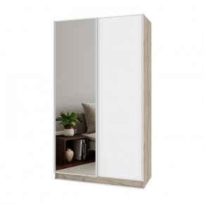 БРАУН Б652 Шкаф-купе (дуб серый/белый) в Челябинске - cheliabinsk.ok-mebel.com | фото