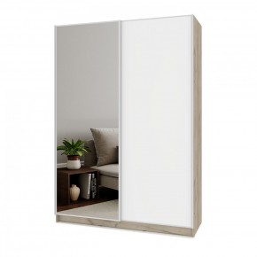 БРАУН Б662 Шкаф-купе (дуб серый/белый) в Челябинске - cheliabinsk.ok-mebel.com | фото