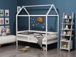 Детская кровать-домик из массива березы Соня-6 (800*1600) Неокрашенный массив в Челябинске - cheliabinsk.ok-mebel.com | фото