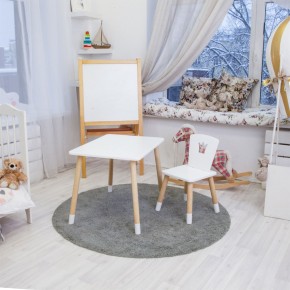 Детский комплект стол и стул «Корона» Rolti Baby (белый/береза, массив березы/мдф) в Челябинске - cheliabinsk.ok-mebel.com | фото 3