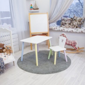 Детский комплект стол и стул «Корона» Rolti Baby (белый/цветной, массив березы/мдф) в Челябинске - cheliabinsk.ok-mebel.com | фото 2