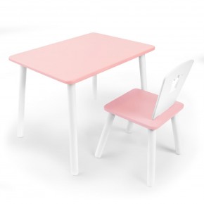 Детский комплект стол и стул «Корона» Rolti Baby (розовый/розовый, массив березы/мдф) в Челябинске - cheliabinsk.ok-mebel.com | фото 1