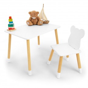 Детский комплект стол и стул «Мишка» Rolti Baby (белый/береза, массив березы/мдф) в Челябинске - cheliabinsk.ok-mebel.com | фото 2