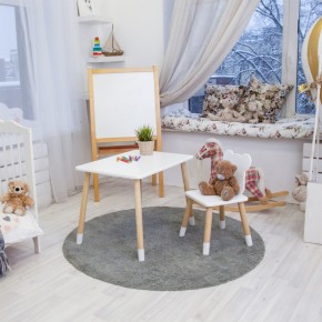 Детский комплект стол и стул «Мишка» Rolti Baby (белый/береза, массив березы/мдф) в Челябинске - cheliabinsk.ok-mebel.com | фото 6