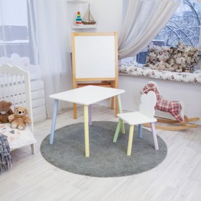 Детский комплект стол и стул «Облачко» Rolti Baby (белый/цветной, массив березы/мдф) в Челябинске - cheliabinsk.ok-mebel.com | фото 2