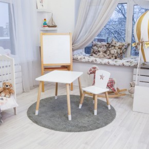 Детский комплект стол и стул «Звезда» Rolti Baby (белый/береза, массив березы/мдф) в Челябинске - cheliabinsk.ok-mebel.com | фото 3
