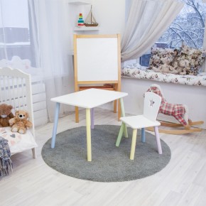 Детский комплект стол и стул «Звезда» Rolti Baby (белый/цветной, массив березы/мдф) в Челябинске - cheliabinsk.ok-mebel.com | фото 2