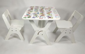 Детский растущий стол-парта и два стула Я САМ "Умка-Дуо" (Алфавит) в Челябинске - cheliabinsk.ok-mebel.com | фото 1