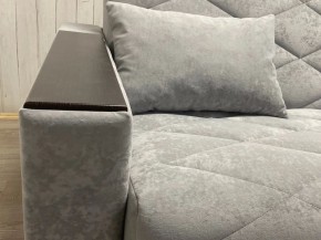 Диван Престиж-15 (НПБ+МДФ) велюр Sensey silver в Челябинске - cheliabinsk.ok-mebel.com | фото 6