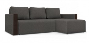 Диван угловой Алиса 3 Bahama STEEL - Teos Dark Brown в Челябинске - cheliabinsk.ok-mebel.com | фото