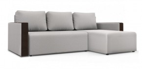 Диван угловой Алиса 3 Bahama WHITE - Teos Dark Brown в Челябинске - cheliabinsk.ok-mebel.com | фото
