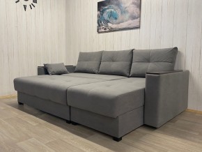 Диван угловой Комфорт-3 (НПБ+МДФ) велюр Galaxy Lite 26 в Челябинске - cheliabinsk.ok-mebel.com | фото 3