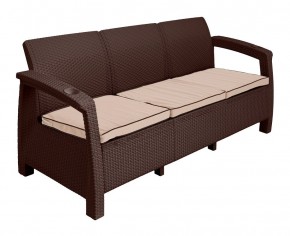 Диван Yalta Premium Sofa 3 Set (Ялта) шоколадный (+подушки под спину) в Челябинске - cheliabinsk.ok-mebel.com | фото 2