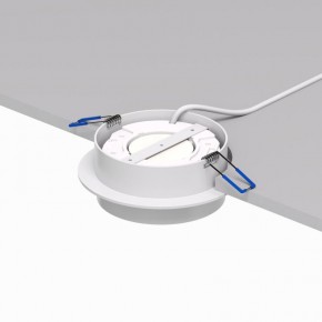 DK2090-WH Встраиваемый светильник FLAT, IP 20, до 15 Вт, GX53, LED, белый, алюминий в Челябинске - cheliabinsk.ok-mebel.com | фото 3