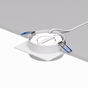 DK2091-WH Встраиваемый светильник FLAT, IP 20, до 15 Вт, GX53, LED, белый, алюминий в Челябинске - cheliabinsk.ok-mebel.com | фото