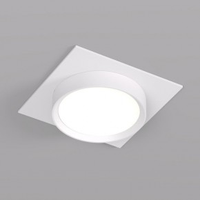 DK2091-WH Встраиваемый светильник FLAT, IP 20, до 15 Вт, GX53, LED, белый, алюминий в Челябинске - cheliabinsk.ok-mebel.com | фото
