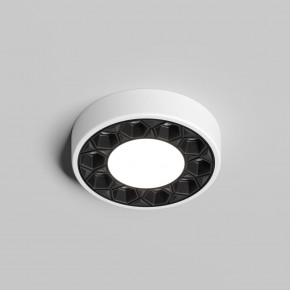 DK2440-WB Встраиваемый светильник DUAL 5+5 Вт, LED 4000K, IP 20, d90mm, белый/черный, алюминий/акрил в Челябинске - cheliabinsk.ok-mebel.com | фото 2