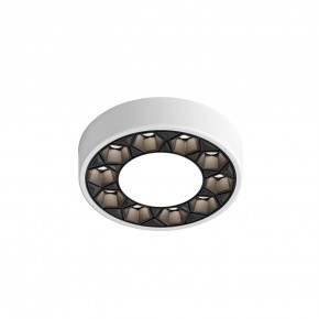 DK2440-WB Встраиваемый светильник DUAL 5+5 Вт, LED 4000K, IP 20, d90mm, белый/черный, алюминий/акрил в Челябинске - cheliabinsk.ok-mebel.com | фото 4