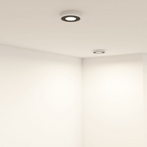 DK2440-WB Встраиваемый светильник DUAL 5+5 Вт, LED 4000K, IP 20, d90mm, белый/черный, алюминий/акрил в Челябинске - cheliabinsk.ok-mebel.com | фото 6