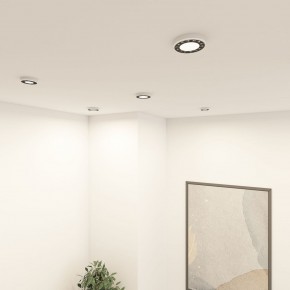 DK2441-WB Встраиваемый светильник DUAL 9+9 Вт, LED 4000K, IP 20, d120mm, белый/черный, алюминий/акрил в Челябинске - cheliabinsk.ok-mebel.com | фото 6