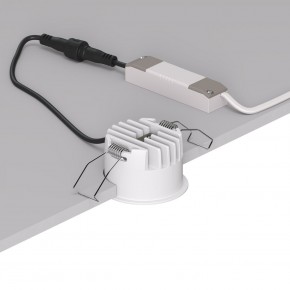 DK2510-WB Встраиваемый светильник SPACE со светодиодом d65 220V 8W 38° 4000К IP20 белый/черный алюминий в Челябинске - cheliabinsk.ok-mebel.com | фото 3