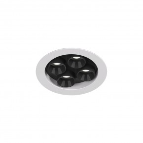 DK2510-WB Встраиваемый светильник SPACE со светодиодом d65 220V 8W 38° 4000К IP20 белый/черный алюминий в Челябинске - cheliabinsk.ok-mebel.com | фото 4