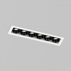 DK2514-WB Встраиваемый светильник SPACE со светодиодом L126mm 220V 10W 38° 4000К IP20 белый/черный алюминий в Челябинске - cheliabinsk.ok-mebel.com | фото