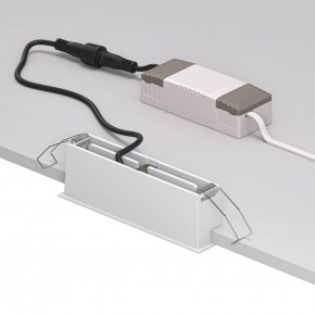 DK2514-WB Встраиваемый светильник SPACE со светодиодом L126mm 220V 10W 38° 4000К IP20 белый/черный алюминий в Челябинске - cheliabinsk.ok-mebel.com | фото 3