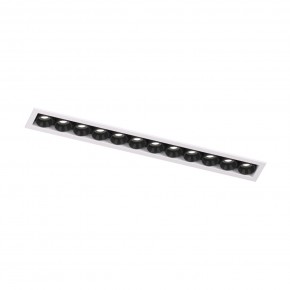 DK2515-WB Встраиваемый светильник SPACE со светодиодом L240mm 220V 20W 38° 4000К IP20 белый/черный алюминий в Челябинске - cheliabinsk.ok-mebel.com | фото 4