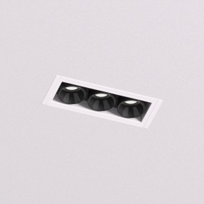 DK2530-WB Встраиваемый светильник SPACE со светодиодом под шпатлевку L69mm 220V 6W 38° 4000К IP20 белый/черный алюминий в Челябинске - cheliabinsk.ok-mebel.com | фото