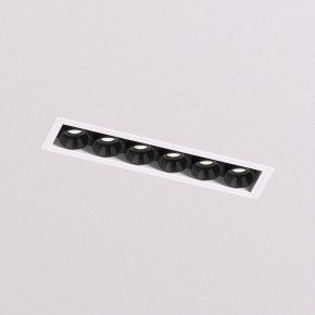 DK2531-WB Встраиваемый светильник SPACE со светодиодом под шпатлевку L126mm 220V 10W 38° 4000К IP20 белый/черный алюминий в Челябинске - cheliabinsk.ok-mebel.com | фото