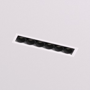 DK2531-WB Встраиваемый светильник SPACE со светодиодом под шпатлевку L126mm 220V 10W 38° 4000К IP20 белый/черный алюминий в Челябинске - cheliabinsk.ok-mebel.com | фото 2
