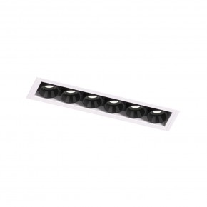 DK2531-WB Встраиваемый светильник SPACE со светодиодом под шпатлевку L126mm 220V 10W 38° 4000К IP20 белый/черный алюминий в Челябинске - cheliabinsk.ok-mebel.com | фото 6