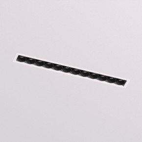 DK2532-WB Встраиваемый светильник SPACE со светодиодом под шпатлевку L240mm 220V 20W 38° 4000К IP20 белый/черный алюминий в Челябинске - cheliabinsk.ok-mebel.com | фото 2