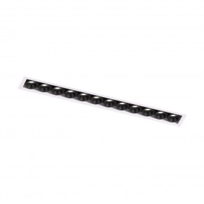 DK2532-WB Встраиваемый светильник SPACE со светодиодом под шпатлевку L240mm 220V 20W 38° 4000К IP20 белый/черный алюминий в Челябинске - cheliabinsk.ok-mebel.com | фото 5